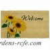 Rubber-Cal, Inc. Sunflower Welcome Floral Doormat RCIN1042